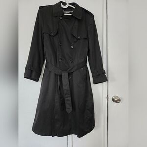 London Fog Classic Black Trench Coat